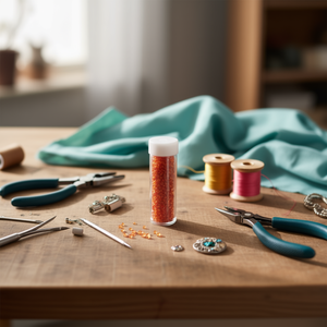 Perline ILAN Abalorio Arancioni 21079-6 per Creazione di Gioielli, 12 Pezzi per Tubo - Product Image 3