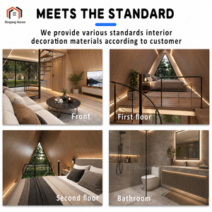 Casas Prefabricadas Triangulares de Lujo, Portátiles, de 20 pies, Casa Triangular <span class=keywords><strong>Prefabricada</strong></span> para Hoteles, Airbnb y Cabañas - Product Image 2