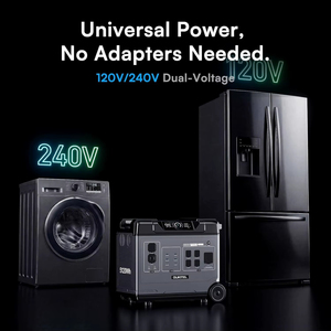เครื่องกำเนิดไฟฟ้าพลังงานแสงอาทิตย์แบบพกพา BP5000 Pro Max 5000W 5120Wh สำหรับใช้งานกลางแจ้ง แบตเตอรี่ LiFePO4 สำรองไฟฉุกเฉิน สำหรับตั้งแคมป์ - Product Image 3