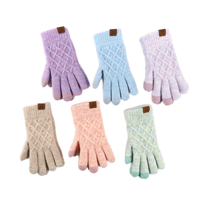 Men Women Winter Ski <b>Gloves</b> Warm Full Finger Jacquard Breathable Windproof Polyester Blend Elastic <b>Touchscreen</b> Cycling Sports - Product Image 4