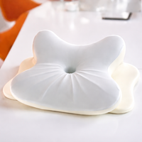 Oreiller cervical en mousse à mémoire de forme Horn Butterfly, avec trou de soulagement de la pression centrale de l'oreille, pour dormeurs latéraux, orthopédique