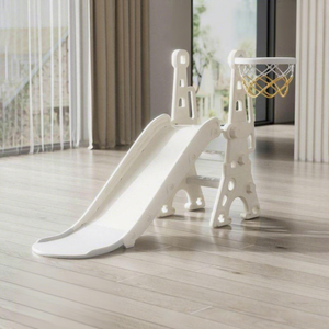 Ensemble de toboggan et balançoire 5-en-1 durable pour tout-petits avec jeux de <span class=keywords><strong>basket</strong></span>-ball et de football, toboggan et balançoire d'intérieur pour enfants - Product Image 1