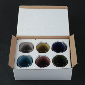 Vaso di fiori per Crackle di ghiaccio, Mini scrivania piccolo vaso di fiori, succulenta combinazione di fiori di colore fresco in ceramica (pianta non inclusa) - Product Image 2