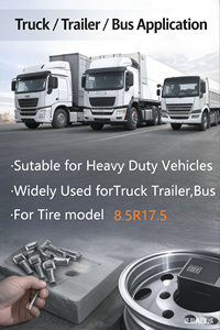 Cerchio in Lega di Alluminio Forgiato 17.5x6.0, Speciale per Camper, Adatto per Pneumatici 8.5r17.5 - Product Image 4