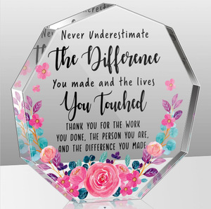 Nuevo polígono regalo del Día de San Valentín adornos acrílicos decoración del hogar regalo para mujer marido esposa niño novia padre mamá tía - Product Image 1