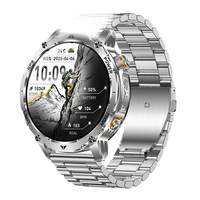 Montre connectée robuste pour l'extérieur avec GPS, écran AMOLED, carte SIM, écran de 1,7 pouces, batterie de 1100 mAh, étanche IPX8, suivi du sommeil et e-mail