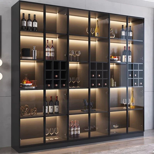 OEM/ODM Modular SS304 Acero inoxidable Wine bar Gabinete Multifuncional Independiente Vino Nevera para la sala <span class=keywords><strong>de</strong></span> estar Hotel Bodega - Product Image 2