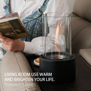 Moderna Mesa de Exterior con Chimenea de Bioetanol, Pequeña, Independiente, Portátil, para Fiestas - Product Image 2