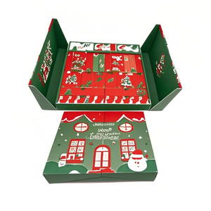 Biểu Tượng Tùy Chỉnh In Ấn Bán Buôn Rỗng Vẻ Đẹp Bao Bì Quà Tặng 25 Ngày Trang Điểm Advent Lịch Hộp Bao Bì Mỹ Phẩm - Product Image 1