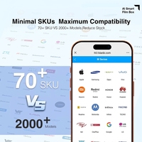Protector de Pantalla Inteligente con IA y Kit de Posicionamiento QR con un Toque para iPhone 17 16 15 14 13