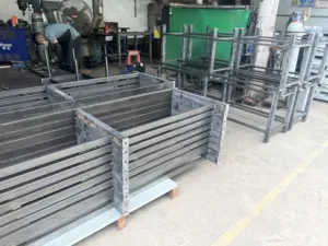 Logistik Transport pabrik rak dapat dilepas & dapat ditumpuk untuk fabrikasi logam lembaran