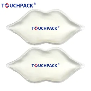 Paquete de hielo con impresión de logotipo personalizado, almohadilla de gel de hielo en forma de labio, gran oferta, de fábrica, alta calidad
