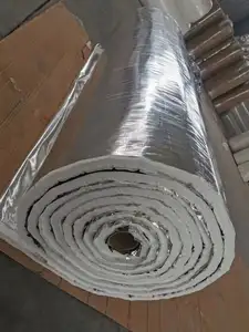 Fireproof Silica Airgel Aerogel Blanket Backed Aluminum Foil For HVAC Insulation