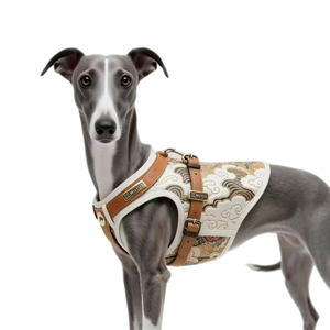 <span class=keywords><strong>Harness</strong></span> Taktis Kulit Mewah Kustom OEM, <span class=keywords><strong>Harness</strong></span> Anjing Besar Nyaman Tanpa Tarik - Product Image 5