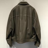Veste en cuir véritable de daim luxueux kaki, ultra douce et confortable, choix de qualité supérieure
