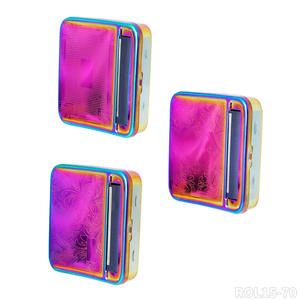 Nouvelle boîte à cigarettes de 70mm Boîte à cigares à affichage de couleurs mélangées de 12 pièces avec coins arrondis Couleurs éblouissantes - Product Image 4