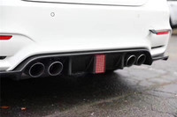 Diffuseur de pare-chocs arrière en fibre de carbone avec LED pour BMW M3 F80 2014-2020, pièces de tuning aérodynamique extérieures pour voiture