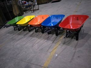 중국 공장 도매 헤비 듀티 휠 수레 해외 시장 정원 수레 수출 - Product Image 5