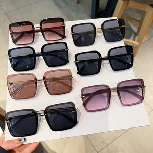 แว่นกันแดดทรงสี่เหลี่ยมสไตล์เกาหลี เลนส์สีม่วง Ac ป้องกันรังสียูวี 400 สำหรับทุกเพศ รุ่น 3 รุ่น A3 3107 - Product Image 2