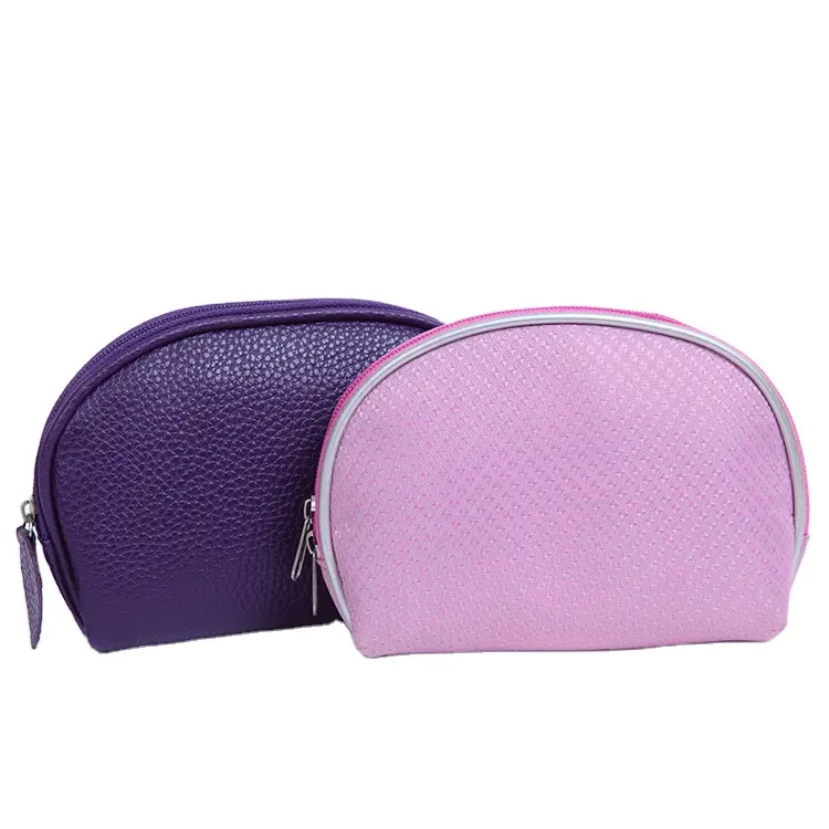 Sac de maquillage à glissière en cuir Pu sac cosmétique de luxe pochette à fermeture éclair personnalisée sacs en maille petit cosmétique avec fermeture à glissière mignon mode 500 pièces