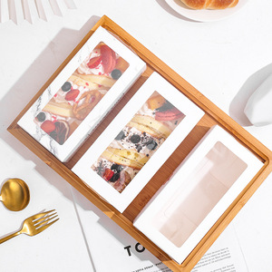 Boîte cadeau <span class=keywords><strong>macaron</strong></span> écologique personnalisable, emballage de style tiroir pour la présentation de desserts de boulangerie - Product Image 2