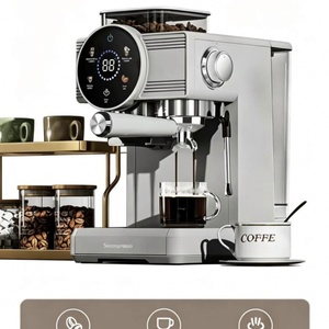 Máquina de Espresso Italiana Profesional con Espumador de Leche Automático, Máquina de Espresso, Cappuccino y Latte para Oficina y Hogar, Café Molido - Product Image 3