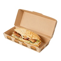 Boîtes à hamburgers personnalisées en carton blanc de qualité alimentaire, écologiques, biodégradables, avec logo en feuille d'or, finition brillante