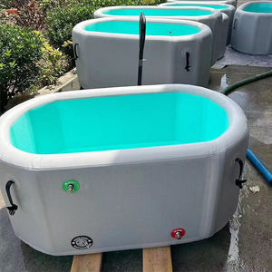 Baignoire <span class=keywords><strong>de</strong></span> récupération extérieure avec refroidisseur, gonflable en PVC Drop Stitch, portable, pour thérapie aquatique, avec couverture, pour bain <span class=keywords><strong>de</strong></span> glace et plongée froide - Product Image 4