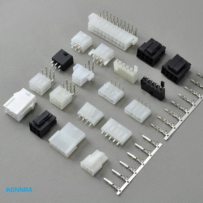 Conector de enchufe de placa de circuito impreso, conector de cable a placa de cable, de 2, 3, 4, 5, 6 pines, KR4200 molex, alternativa, 4,2mm, mini fit jr ATX 5557