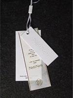 Étiquettes en papier personnalisées pour sacs et chaussures, étiquettes pour vêtements avec étiquettes personnalisées et carte de remerciement, étiquette nominative