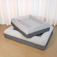 Lit de canapé pour animaux de compagnie, chien ou chat, luxueux, rectangulaire, écologique, orthopédique, lavable, doux, antidérapant, pour l'été
