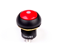 Interrupteur à bouton-poussoir momentané compact, étanche IP67, 12 mm, 2A, 3A, 4A, anti-poussière, éclairé