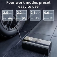 Compresseur d'air portable pour voiture 6000mAh 150PSI 12V Pompe de gonflage de pneus électrique sans fil pour moto vélo gonfleur de pneus de voiture