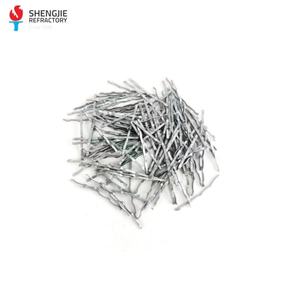 Fibres d'acier collées en forme de crochet pour la construction utilisées pour l'armature de béton dans les matériaux réfractaires - Product Image 2