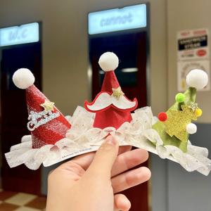 Christmas Hair Clips Set Cute Santa Hat Reindeer Antler Designs Festive Hair Accessories for <b>Women</b> Kids Ideal for Parties - Product Image 3