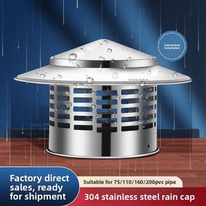 Capot d'évacuation <span class=keywords><strong>en</strong></span> acier inoxydable SUS304, type parapluie, pour montage mural ou au plafond, sans alimentation électrique, étanche à la pluie, pour <span class=keywords><strong>sortie</strong></span> d'air <span class=keywords><strong>de</strong></span> <span class=keywords><strong>hotte</strong></span> <span class=keywords><strong>de</strong></span> cuisine - Product Image 2