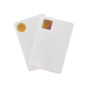 PVC nhựa trống thẻ thông minh của vi mạch với vàng ba chiều chống giả nhãn