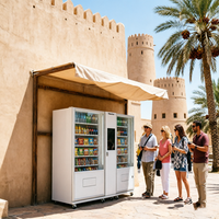Distributeur automatique de boissons et de snacks 24h/24 et 7j/7, qualité commerciale, avec SDK, écran tactile, options de paiement multiples, Wi-Fi