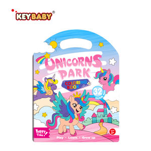 Nouveauté : Livres de coloriage promotionnels en papier couché laminé avec crayons pour enfants de 3 à 5 ans, reliure agrafée - Product Image 1