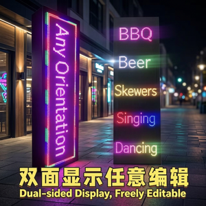 จอแสดงผล LED แบบสองด้าน P10 ความละเอียด 1080P สำหรับโฆษณากลางแจ้ง กันน้ำระดับ IP65 พร้อมระบบ CMS ในตัว ปรับแต่งเนื้อหาได้อย่างอิสระ - Product Image 4