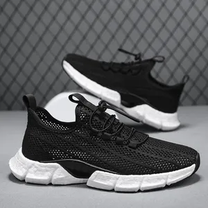 Men Shoes High Quality Mesh Breathable Chunky Shoes Sneakers Wholesale Casual Sport Running Shoes For Men New Styles 2024