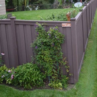 Panneaux de clôture d'intimité extérieurs modernes HIMOWAY, clôture en aluminium à lattes verticales, clôture à lamelles pour jardin et cour