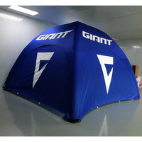 Tente de réception gonflable personnalisée 2025, tente d'exposition portable, imperméable, pour salon professionnel, événement, quatre saisons, résistante aux UV, montage rapide automatique