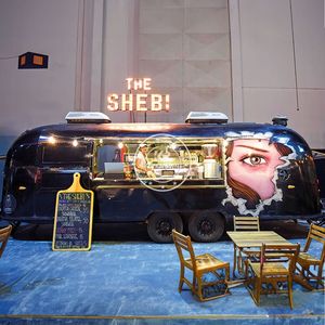 2025 USA AU Standard <b>Mobile</b> Food Trailer With Deep Fryers Bbq Food Trucks Fully Equipped Restaurant Food Kiosk Ice Cream Cart - Product Image 1