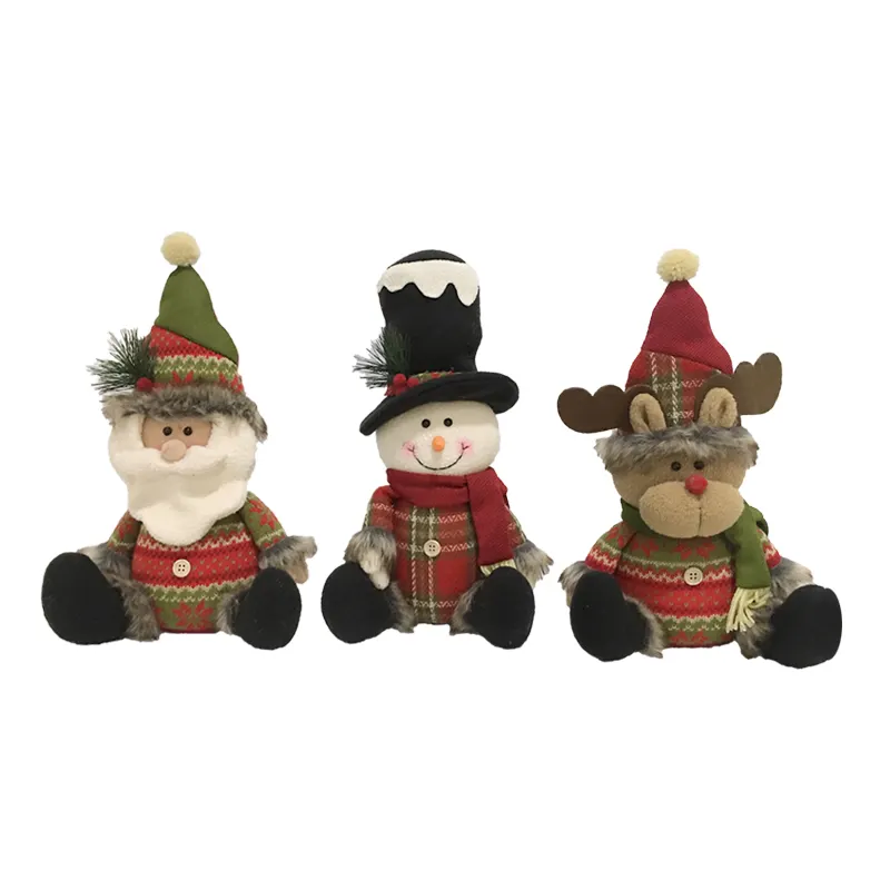 Home Decoration Items Snowman deer Christmas Ornaments to Felt Christmas Doll ornament