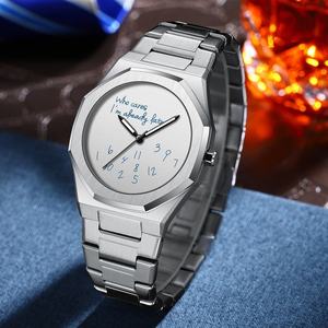 Reloj de Cuarzo para Hombre de Alta Gama con Caja de Aleación de 10 mm, Resistente al Agua hasta 30 m, Correa de Acero Inoxidable, Calendario con Agujas, Diseño Moderno - Product Image 2