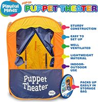 Scène de Marionnettes Pop-Up Portable pour Enfants de 3 à 7 Ans
