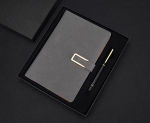 Tùy chỉnh A5 điều hành máy tính xách tay chương trình nghị sự chất lượng cao bìa cứng cuốn sách da PVC vải giấy may yên khâu chủ đề - Product Image 5