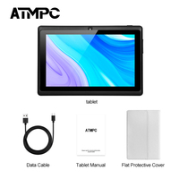 Tablette éducative Android 14 ATMPC 7 pouces pour enfants, Quad Core, 4 Go de RAM/32 Go de ROM, neuve avec application Iwawa, garantie 1 an