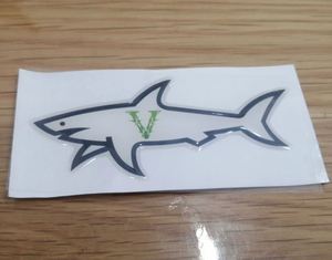 Nuevo Adhesivo Decorativo de Tiburón de Dibujos Animados, Impermeable, con Acabado Brillante y Impresión UV para Decoración de Paredes - Gertrude CP July Sticker - Product Image 4